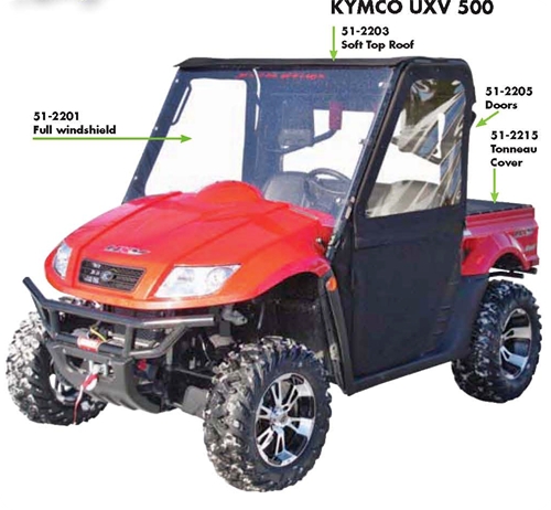 kymco uxv 500 windshield
